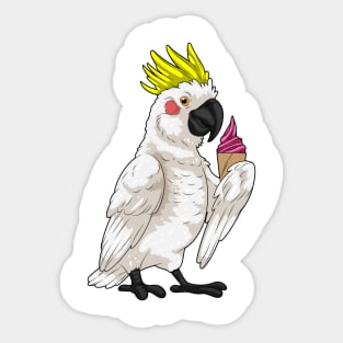 Parrot Waffle ice cream Sticker